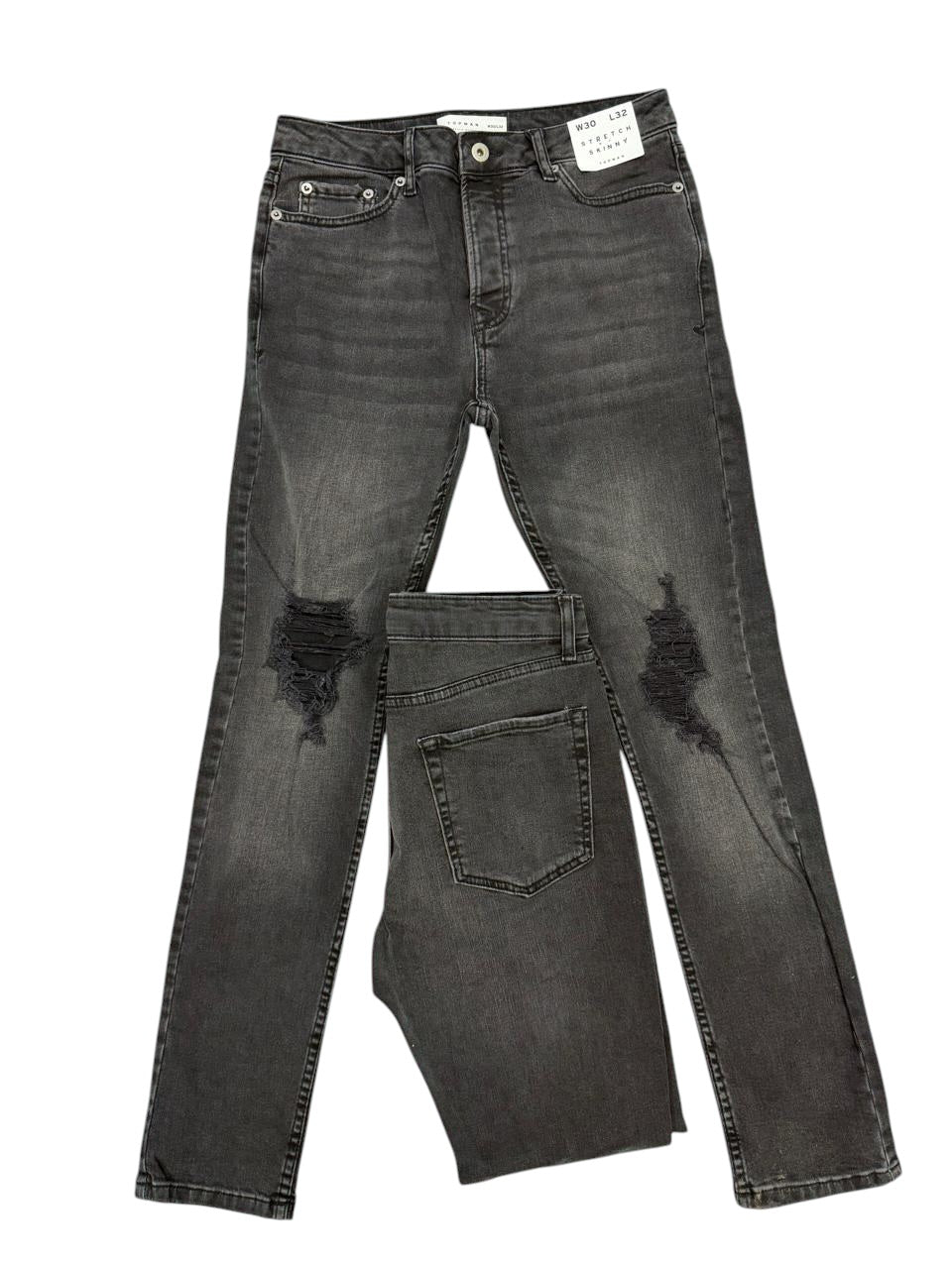 Stretch Skinny Ripped Jean