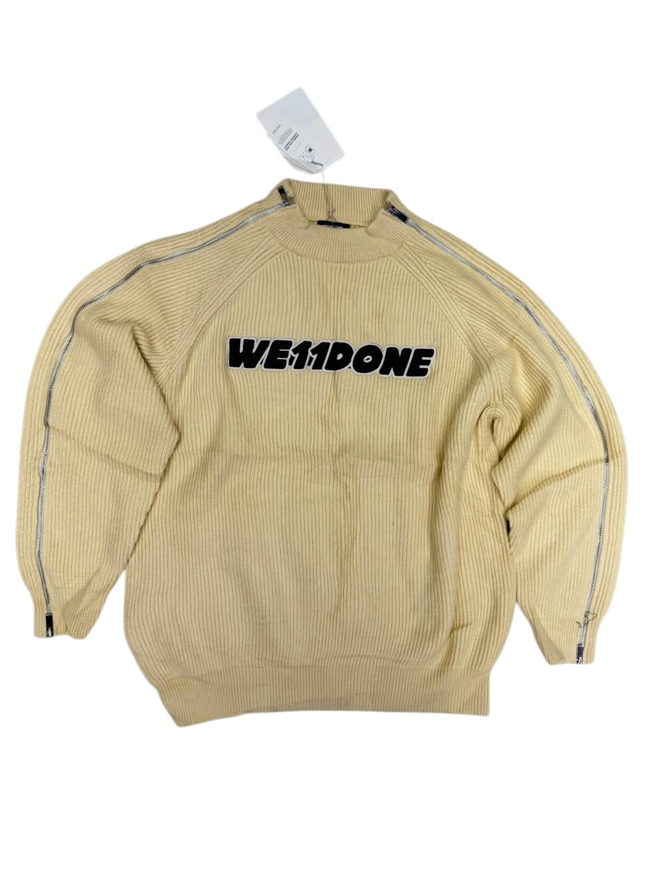 We11done Zip Rib Sweater
